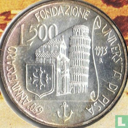 Italien 500 Lire 1993 "650th anniversary University of Pisa" - Bild 1