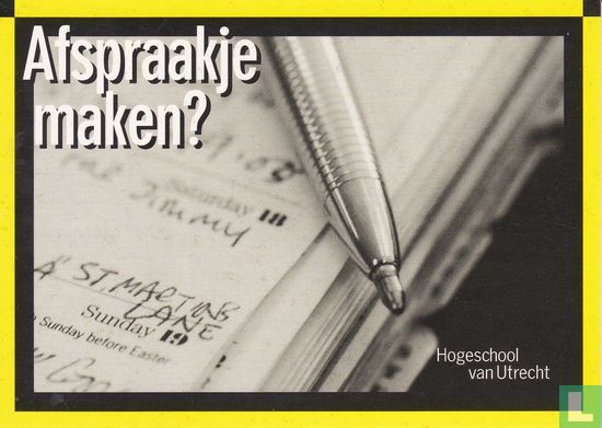 A000433 - Hogeschool van Utrecht "Afspraakje maken?" - Bild 1