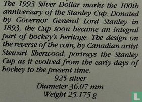 Canada 1 dollar 1993 "100th anniversary Stanley Cup" - Image 3