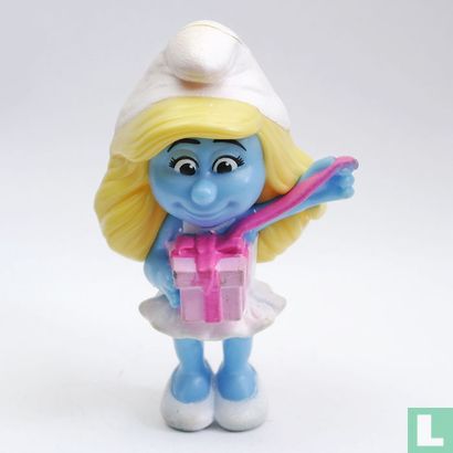Smurfette with present - Image 1