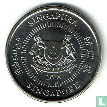 Singapour 10 cents 2018 - Image 1