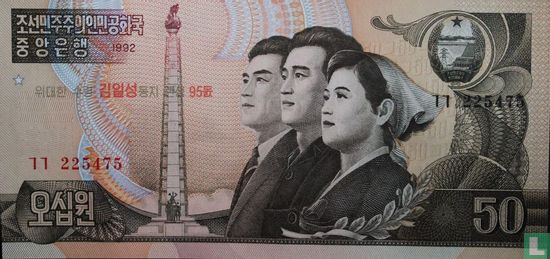 Noord Korea 50 Won 2007 - Afbeelding 1