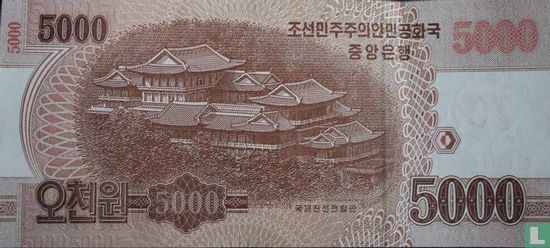 Noord Korea 5000 won 2019 - Afbeelding 2