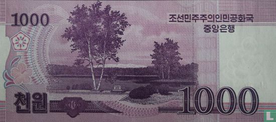 North Korea 1000 Won 2018 - Image 2