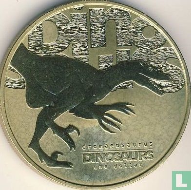 Tuvalu 1 dollar 2002 "Dromaeosaurus" - Image 2