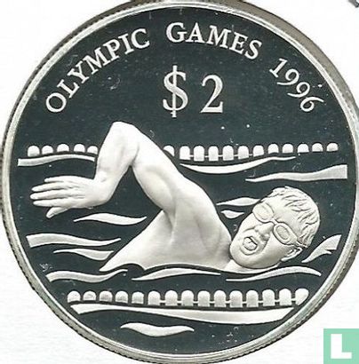 Tuvalu 2 Dollar 1996 (PP) "Summer Olympics in Atlanta" - Bild 2