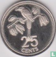 Belize 25 cents 1976 "Blue-crowned motmot" - Image 2