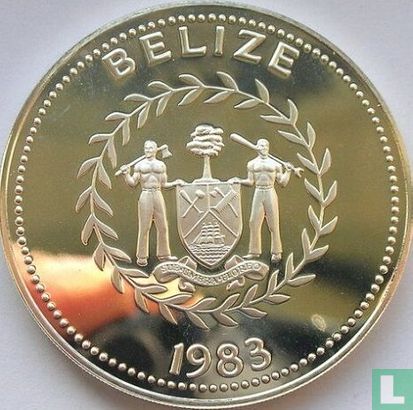 Belize 25 Dollar 1983 (PP) "30th anniversary Coronation of Queen Elizabeth II" - Bild 1
