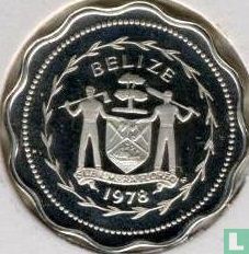 Belize 1 cent 1978 (PROOF - silver) "Swallow-tailed kite" - Image 1