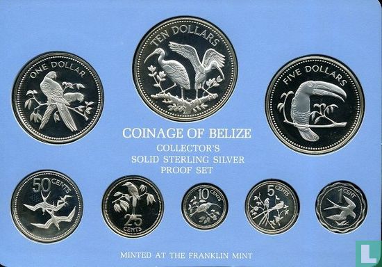 Belize mint set 1980 (PROOF - silver) - Image 2