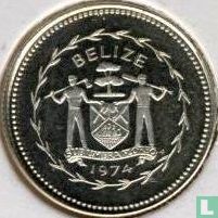 Belize 10 cents 1974 (PROOF - silver) "Long-tailed hermit" - Image 1