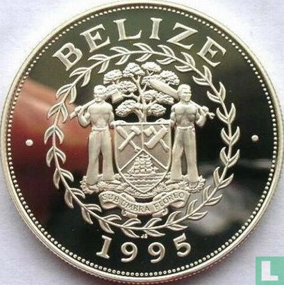 Belize 10 dollars 1995 (PROOF) "Howler monkey" - Image 1