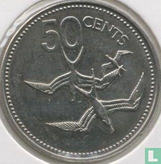 Belize 50 cents 1978 "Frigate birds" - Image 2