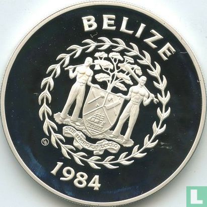 Belize 20 dollars 1984 (PROOF) "Summer Olympics in Los Angeles" - Image 1