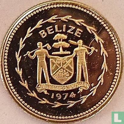 Belize 10 cents 1974 (PROOF - copper-nickel) "Long-tailed hermit" - Image 1