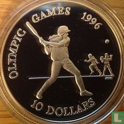 Belize 10 dollars 1996 (PROOF) "Summer Olympics in Atlanta" - Image 2