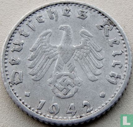 Deutsches Reich 50 Reichspfennig 1942 (F) - Bild 1