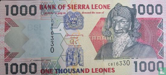 Sierra Leone 1.000 Leones 2002 - Bild 1