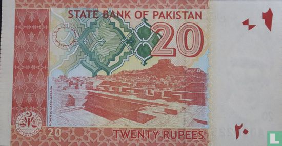 Pakistan 20 Rupien 2007 - Bild 2