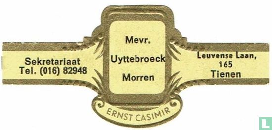 Mevr. Uyttebroeck Morren - Sekretariaat Tel. (016) 82948 - Leuvense Laan, 165 Tienen - Afbeelding 1