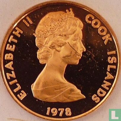 Cookeilanden 1 cent 1978 (PROOF) "250th anniversary Birth of James Cook" - Afbeelding 1