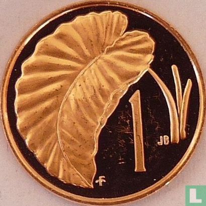 Cookeilanden 1 cent 1978 (PROOF) "250th anniversary Birth of James Cook" - Afbeelding 2
