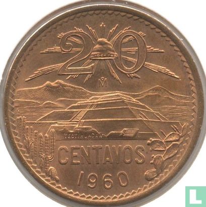 Mexique 20 centavos 1960 - Image 1
