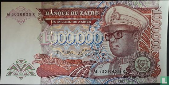 Zaïre - 1000000 Zaïres 1992 - Afbeelding 1