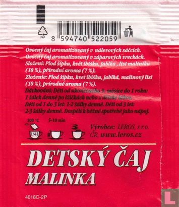 Detský caj Malinka  - Afbeelding 2