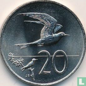 Cookeilanden 20 cents 1974 - Afbeelding 2