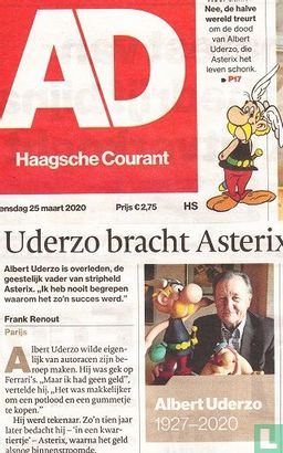 Uderzo bracht Asterix tot leven