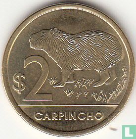 Uruguay 2 Peso uruguayo 2019 "Capybara" - Bild 2