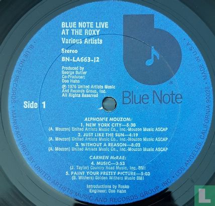 Blue Note Live at the Roxy - Afbeelding 3