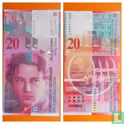 Zwitserland 20 Franken 2014