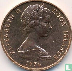 Cookeilanden 2 cents 1974 - Afbeelding 1
