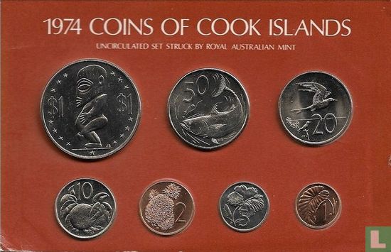 Cookeilanden jaarset 1974 - Afbeelding 1