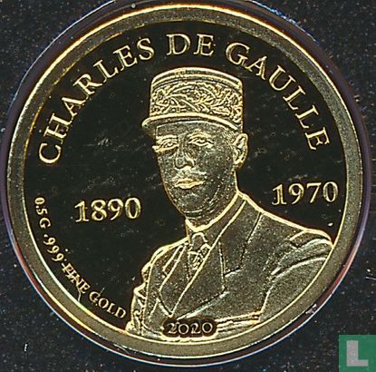 Tschad 3000 Franc 2020 (PP) "130th anniversary of the birth and 50th anniversary of the death of Charles de Gaulle" - Bild 1