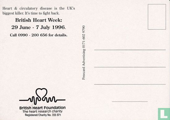 British Heart Foundation "Every 3 Minutes Somebody's Time Is Up - Afbeelding 2