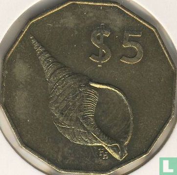 Cookeilanden 5 dollars 1988 - Afbeelding 2
