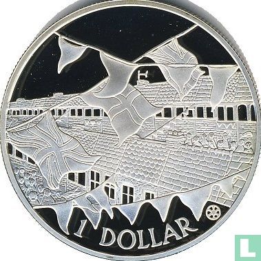 Cook-Inseln 1 Dollar 2002 (PP) "50th anniversary Accession of Queen Elizabeth II" - Bild 2