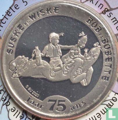 Belgium 5 euro 2020 (coincard - colourless) "75 years Luke and Lucy" - Image 3