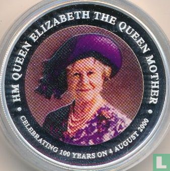 Cook Islands 1 dollar 2000 (PROOF) "100th anniversary of the Queen Mother" - Image 2