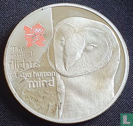 United Kingdom 5 pounds 2010 (PROOF) "The natural flights of the human mind" - Image 2