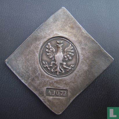 Deventer 15 nickels 1672 \"emergency coin\" - Image 1