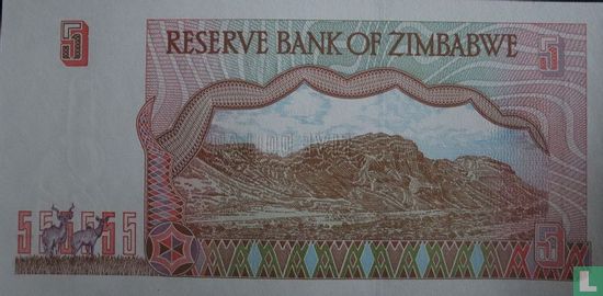 Zimbabwe 5 Dollars 1997 - Afbeelding 2
