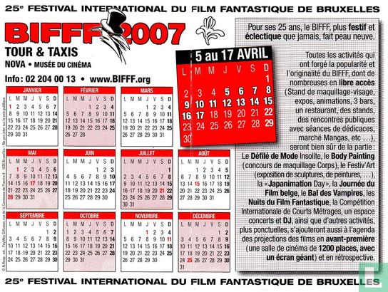 25e Festival International du Film Fantastique de Bruxelles - Bild 3
