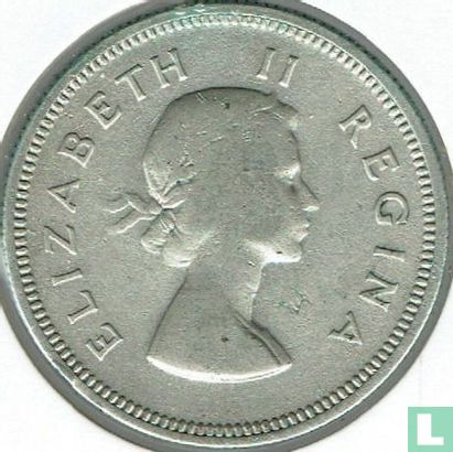 Afrique du Sud 2 shillings 1956 - Image 2