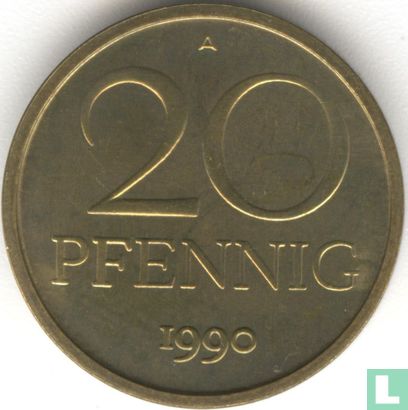 DDR 20 Pfennig 1990 - Bild 1