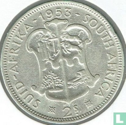 Afrique du Sud 2 shillings 1953 - Image 1
