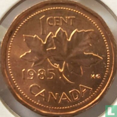 Canada 1 cent 1985 (pointed 5) - Image 1